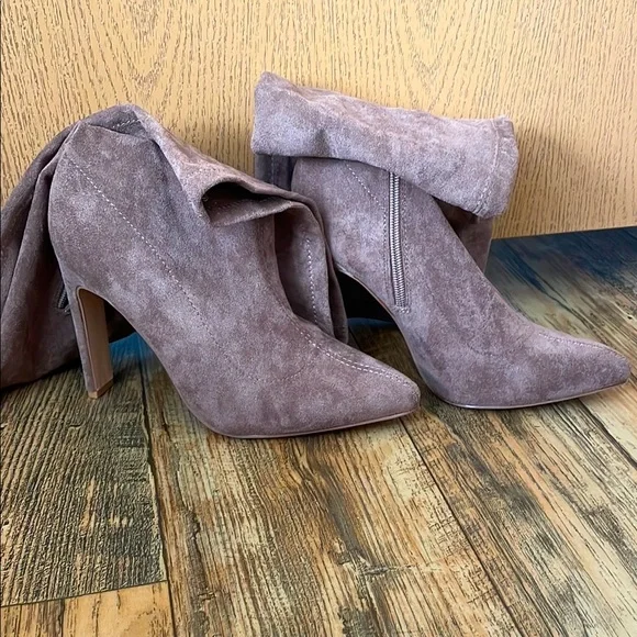 Fashion Nova Women's Heeled Boots - Taupe - Picture 1 of 11